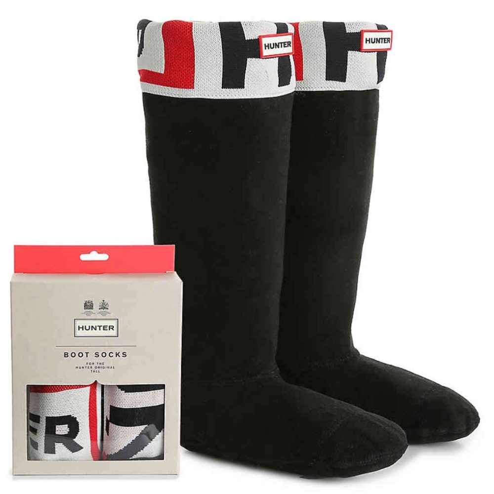 NWT! Brand New Hunter Logo Boot Socks